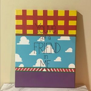 Toy Story Youve Got a Friend in Me Canvas Painting